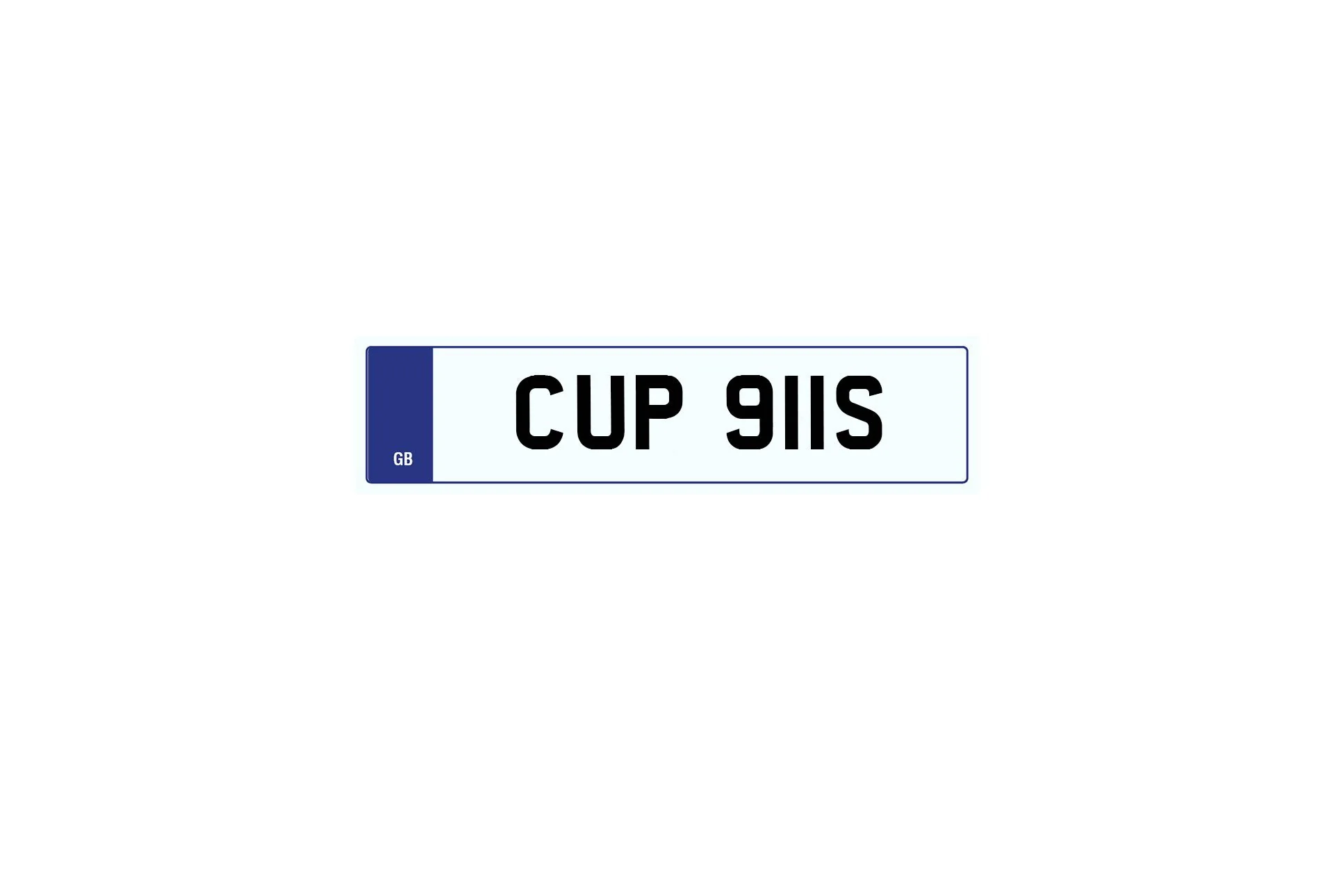 Private Plate CUP 911S - Image 2