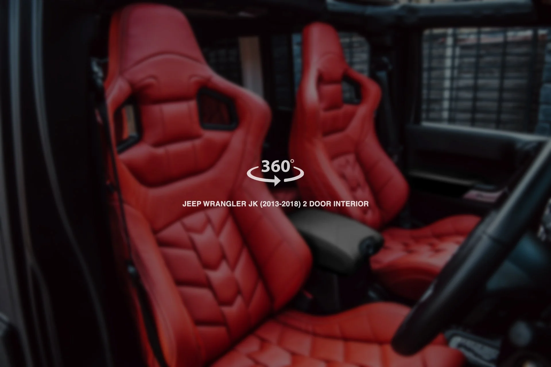 Jeep Wrangler jk 2 Door (2013-2018) Sport Leather Interior 360° Tour