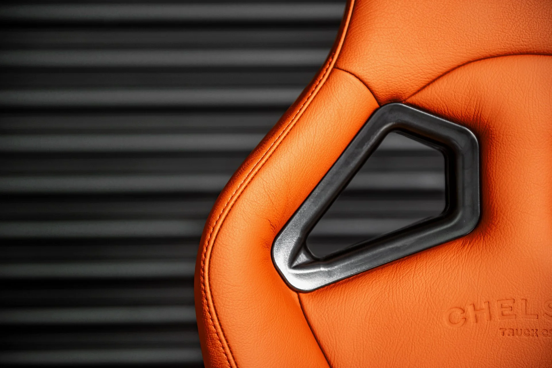 Jeep Wrangler JK (2007-2018) Lightweight Vegan Orange Leather Heritage Sport Seats - Image 6
