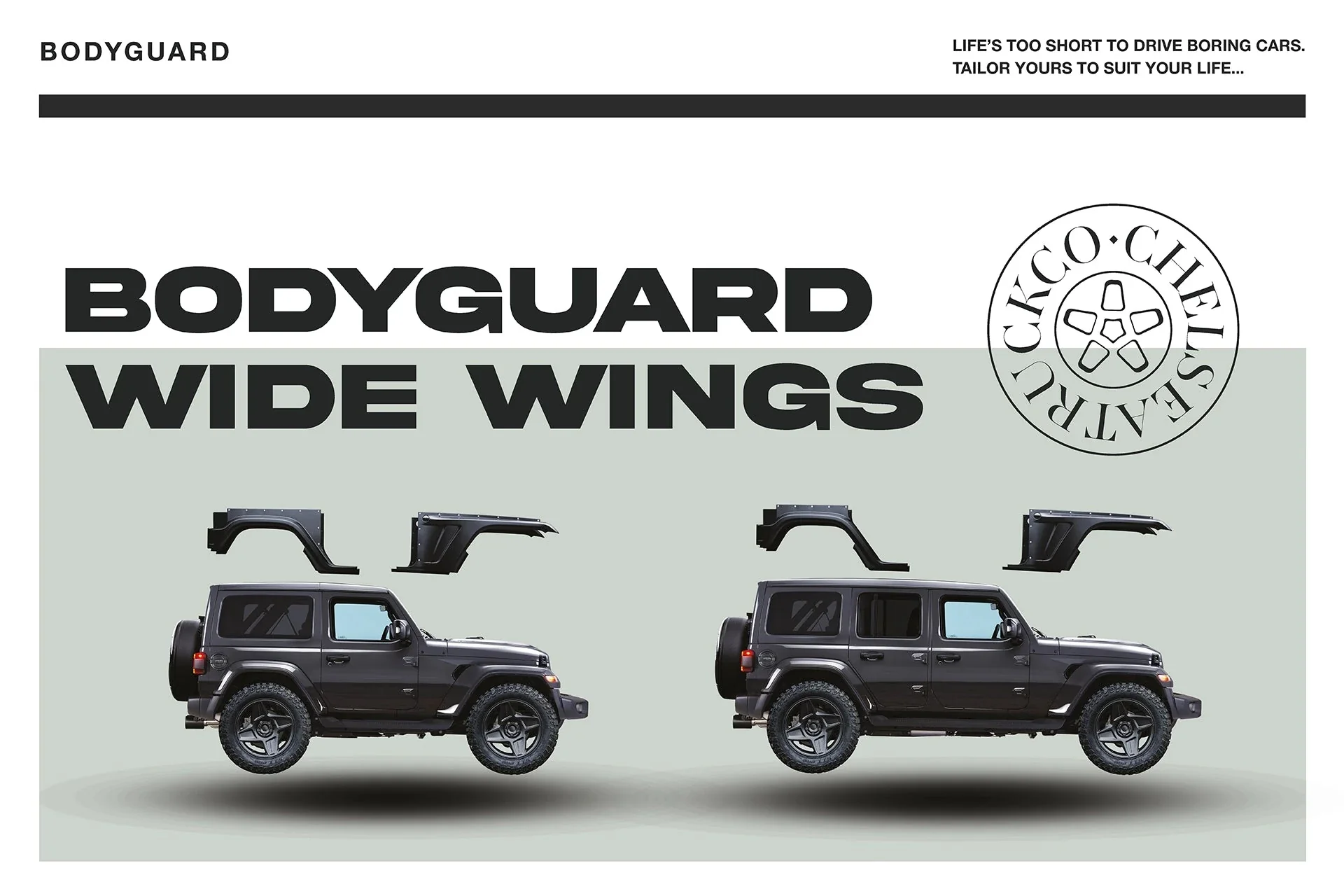 Jeep Wrangler JL (2018 Onwards) 4 Door Bodyguard Body kit - Image 4