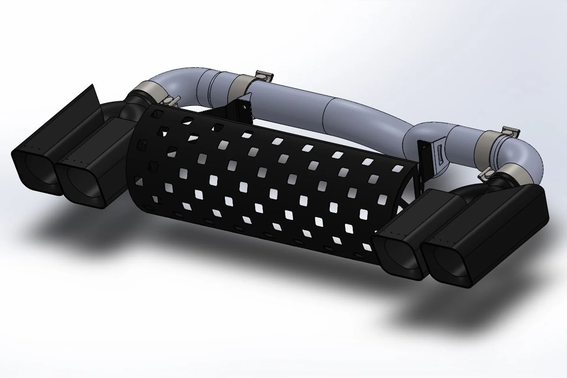 Land Rover Defender 110 - 2.0 Petrol (2020 Onwards) Quad Exhaust System - Image 7