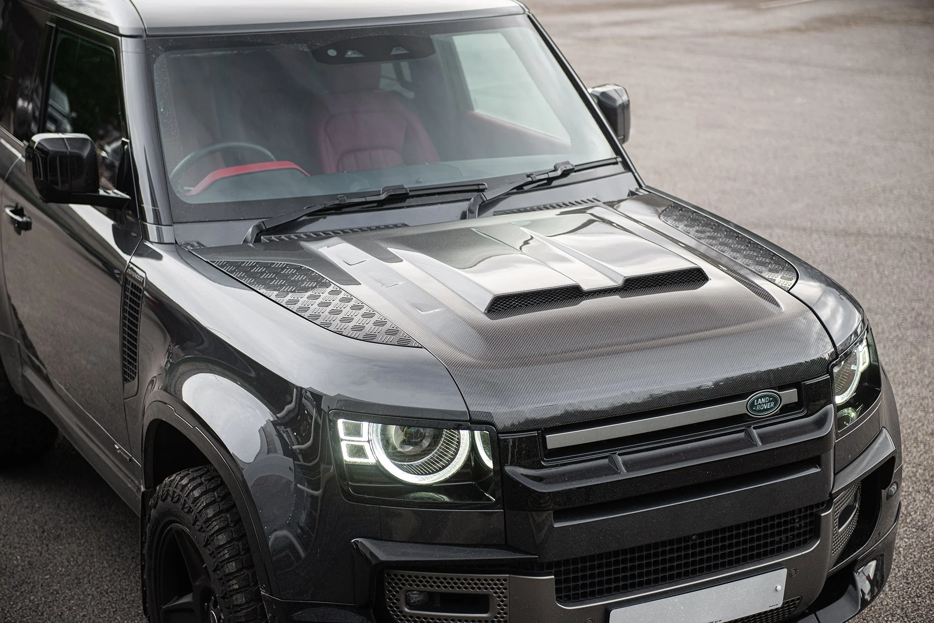 Land Rover Defender (2020 Onwards) Exposed Carbon Vented Bonnet - Image 9