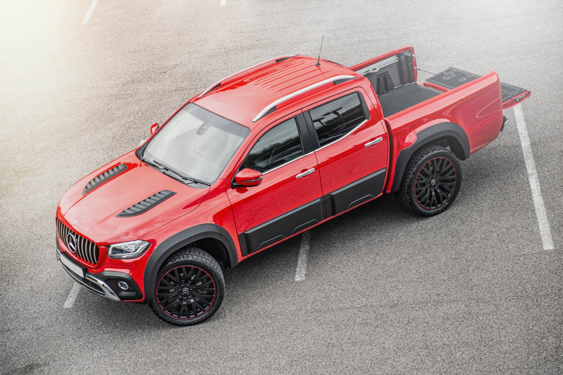 Mercedes X-Class (2019 Onwards) RS Light Alloy Wheels with Red Stripe - Image 23