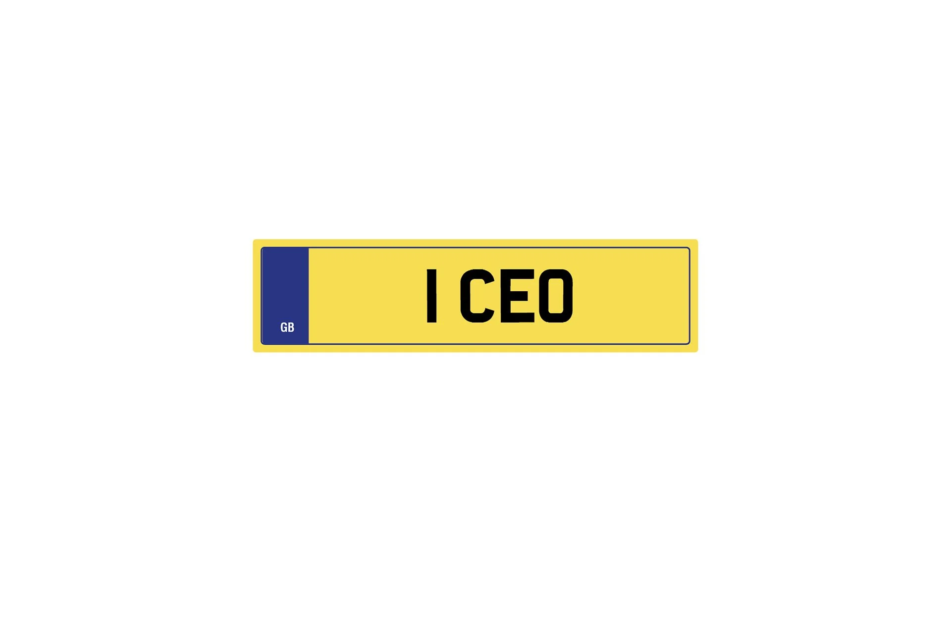 Private Plate 1 CEO