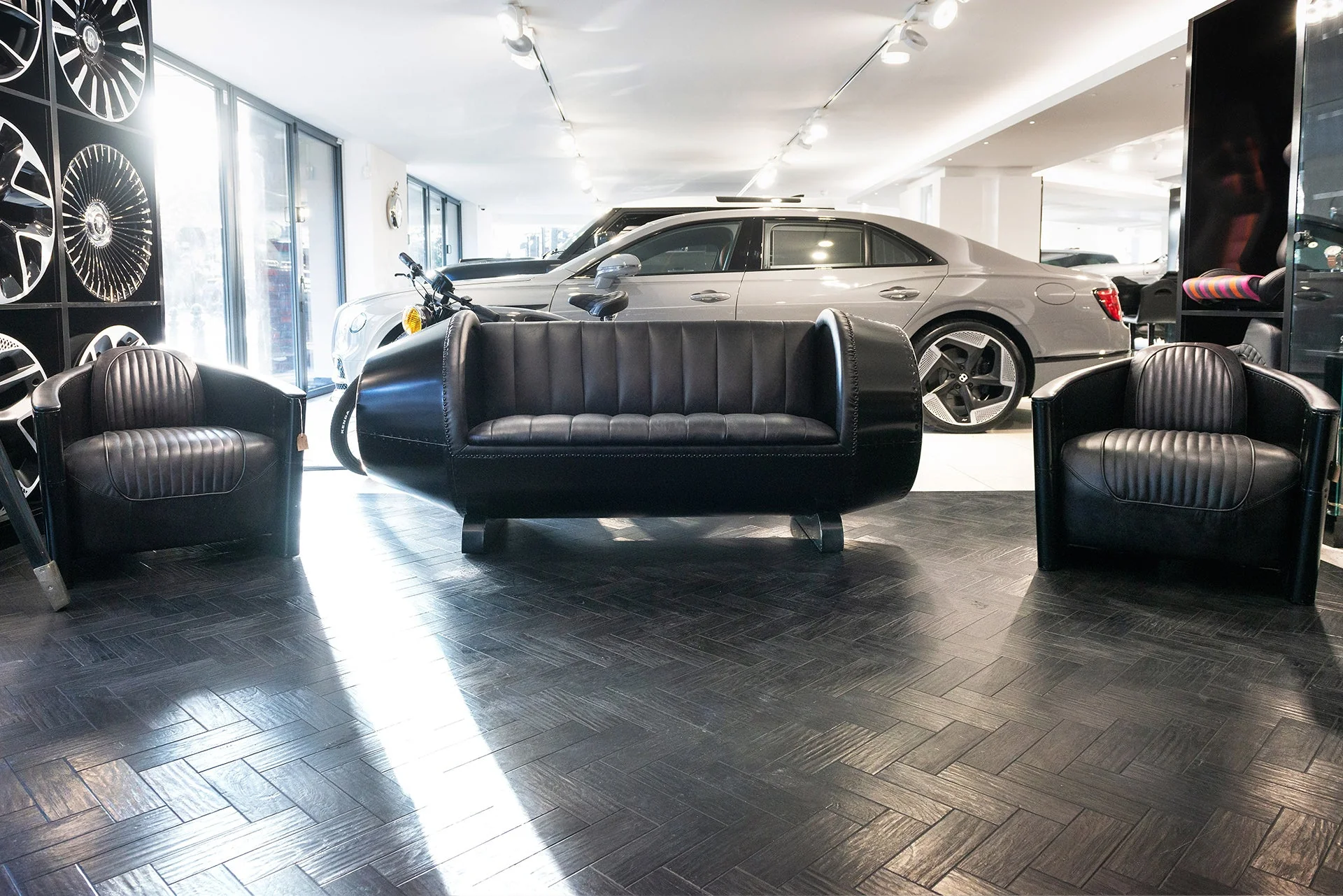 Turbine 2 Seater Sofa in Stealth Black - Image 4